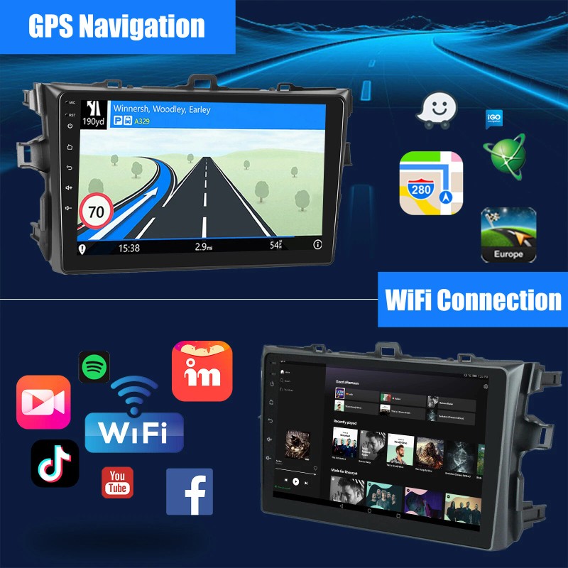ESSGOO For Toyota Corolla 2009-2013 Wireless Apple Carplay Android 13