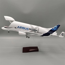 ANTSIR Airbus Beluga A300-600ST 1/150 Scale SuperBeluga Transport Plane 17 inch Resin Model Airplane Kit for Adults Collection or Gift