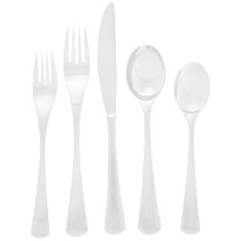 Ginkgo International Mariko 20-Piece Stainless Steel Flatware Place Setting, Service for 4