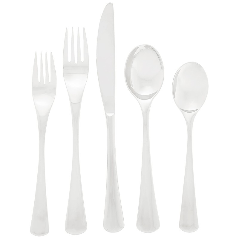 Ginkgo International Mariko 20-Piece Stainless Steel Flatware Place Setting, Service