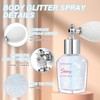 Hair and Body Glitter, Shimmering Powder Sparkle Powder Makeup, Glitter