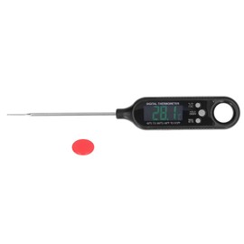 Pen Type Food Thermometer Electronic Stainless Steel Probe Grill Kitchen Thermometer for Cooking Barbecue Black