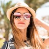 Dollger Polarized Sunglasses Women Cat Eye Mirrored Trendy Shades with