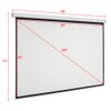 100" 4:3 80" x 60" Viewing Area Motorized Projector Screen
