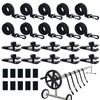 30Pcs Upgraded Pool Solar Cover Reel Straps Pool Cover Reel