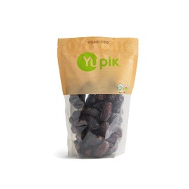 Yupik Organic Medjool Dates with Pits, 2.2 lb (35.2 oz), Non-GMO, Gluten-Free, Vegan, Kosher, Dried Fruits, Naturally Sweet, Sulphite-Free, Source of Fiber, Healthy Snacks, Ideal for Baking & Topping