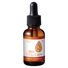 Beauna 3 Types of Vitamin C Derivative Liquid Plus Serum, Hari, Smooth Skin, Moisturizing, Fulleren, Penetrates Into the Exfoliating Layer 1.0 fl oz (30 ml) (x 1)