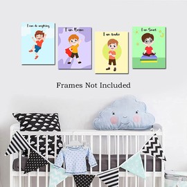 UNFRAMED INSPIRATIONAL WALL DECOR ART FOR KIDS ROOM| KIDS ROOM DECOR FOR BOYS| TODDLER ROOM DECOR FOR BOYS| PLAYROOM DÉCOR|NURSERY ROOM DECOR BOYS|