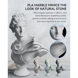 JAYO Marble PLA Filament, Rock PLA 3D Printer Filament, Marble-Like Texture, 600mm/s Fast Printing, 250g Spool, 4 Rolls, 1kg in Total
