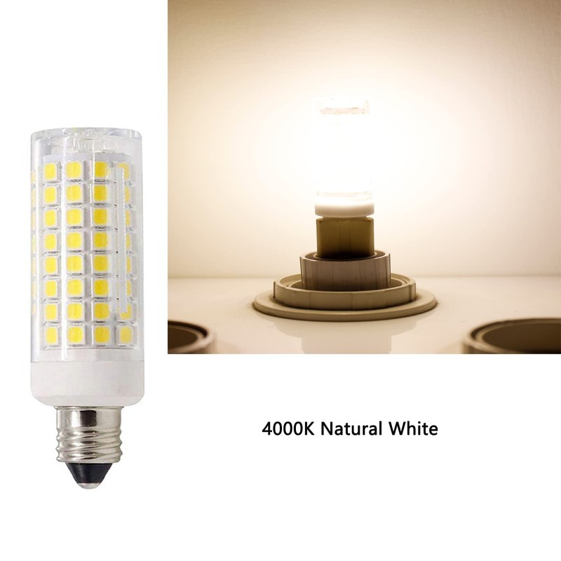 Lxcom Lighting Dimmable E11 LED Corn Bulb 10W Mini Ceramic