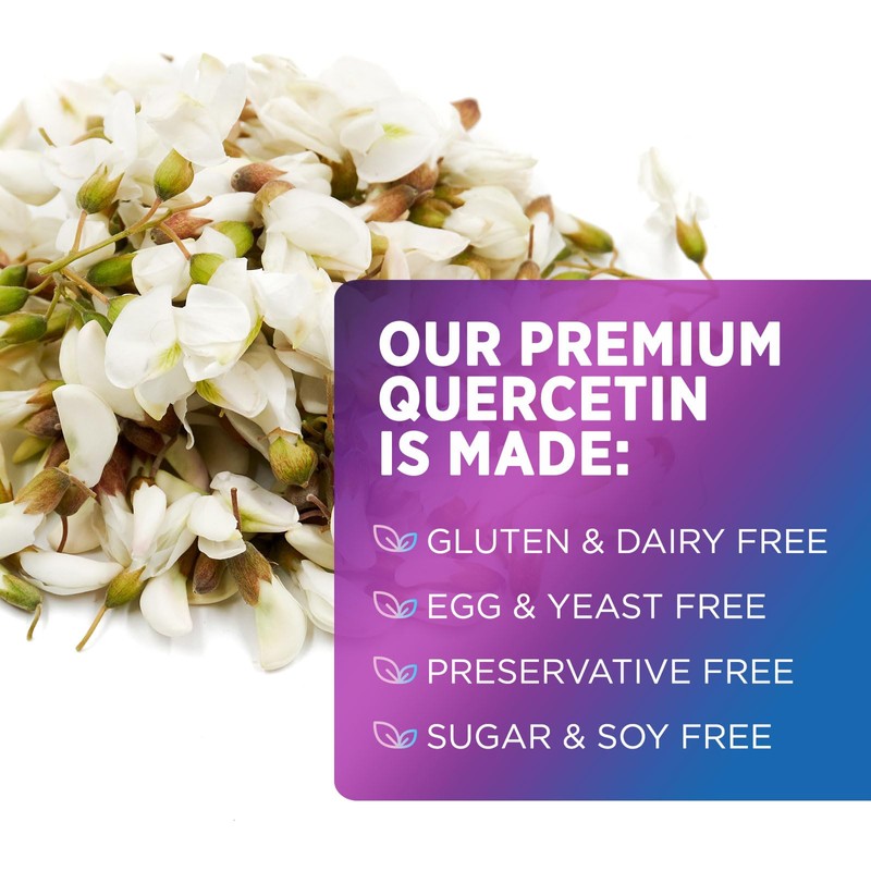 Quercetin Capsules 1000mg, with Ultra Strength Complex - Health Antioxidant