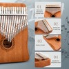 Kalimba Thumb Piano,YUNDIE Portable 21 Keys Mbira Finger Piano with