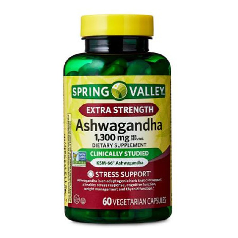 H4U 4 TOP Care Ashwagandha Dietary Supplement, 1300 mg, Stress