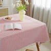 meioro Tablecloths Striped Tassel Table Cloth Rectangular Tablecloth Cotton Linen
