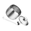 LIFKOME Kitchen Spice Organizer Stainless Steel Seasoning Jars Space-Saving Condiment
