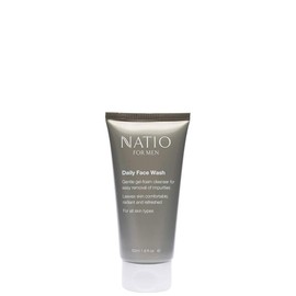 Natio Australia Daily Face Wash for Men, 50 ml - Gentle Gel-Foaming Cleanser for Men, Made for All Skin Types - Made in Australia