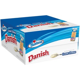 Hostess Danish, Cream Cheese with Icing, Flaky Pastry Snack, Individually Wra...