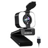 Atatat 2K Webcam for PC with Light, Microphone, Privacy Cover