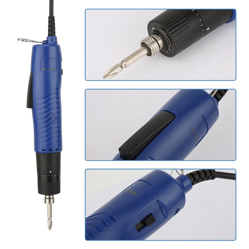 1/4" Handheld Straight Shank Electric Screwdriver Adjustable Torque