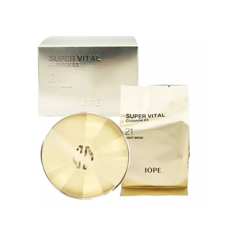 IOPE 아이오페 슈퍼바이탈 쿠션EX (SPF50+) 16g x2개 리필포함 21라이트 베이지