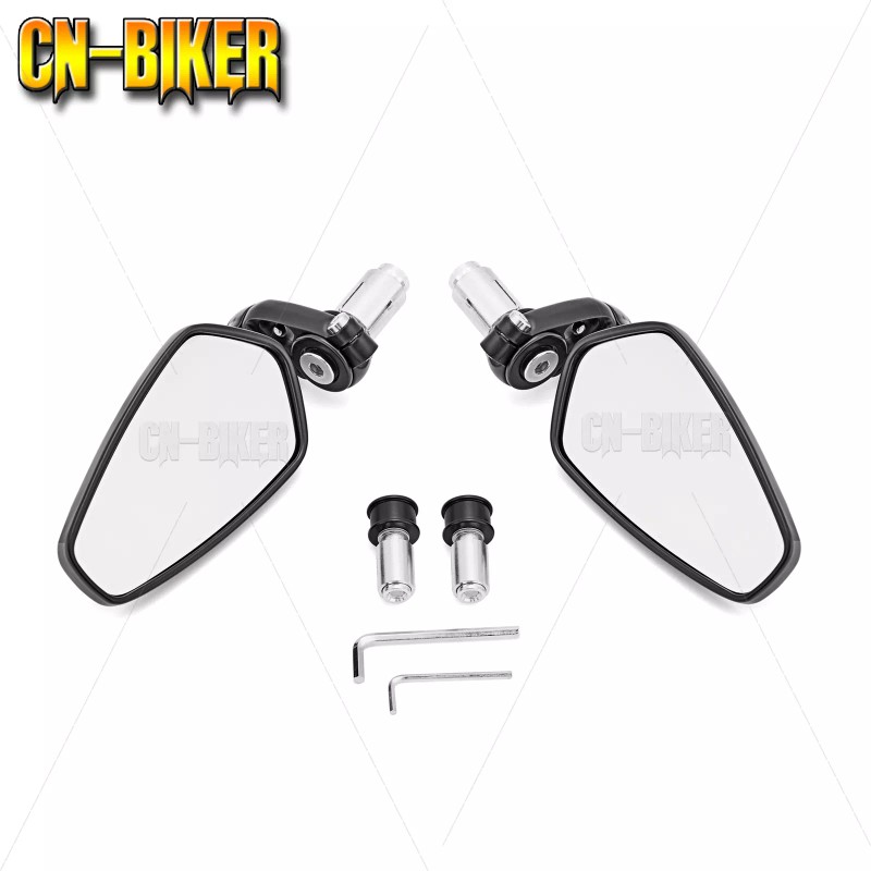 CB Motorcycle Handle Bar End Rear View Mirrors For Ducati