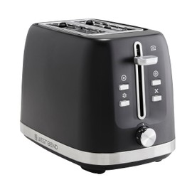 West Bend Toaster 2-Slice Extra-Wide and Deep Slots with 3 Functions and 7 Shade Settings Manual Toast Lift Lever Auto Shut-Off and Removable Crumb Tray, 750-Watts, Black