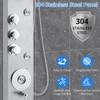 Towallmark Shower Panel Tower System, LED Rainfall Shower Panel Tower