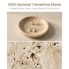 Voxionix Travertine Jewelry Dish, 5.5 Inch Trinket Dish & Jewelry