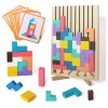 Rompecabezas De Bloques De Madera, Juego De Ingenio Tangram,