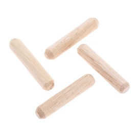 Mgoodoo 100PCS Wooden Dowels，6x30mm Wooden Dowel Pins Hardwood Rods，Solid Hard Wood Twill Fluted Pin Furniture Dowels Wood，for Professional Carpenters Woodwork Furniture Craft Projects DIY