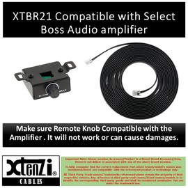 Xtenzi Amplifier Replacement Bass Knob Control Remote XTBR21 Compatible with Boss Audio Amplifiers