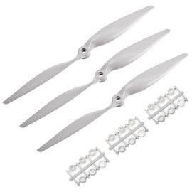 FOCMKEAS 3 Pcs 1155 11×5.5" Propeller Prop,Remote Control Propeller,Rc Quadcopter Propellers,Gray Nylon Drone Propellers for Stunt Planes Gliders Flying Wings Delta Wings Drones