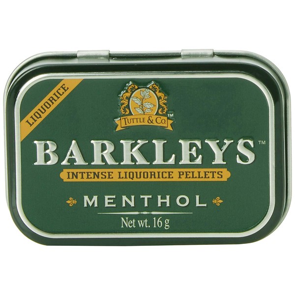 Barkleys Menthol Intense Liquorice Pellets. Pure Liquorice and Menthol 12