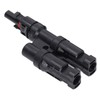 1 Pair Solar Branch Connector Panel Parallel Connection Cable Splitter