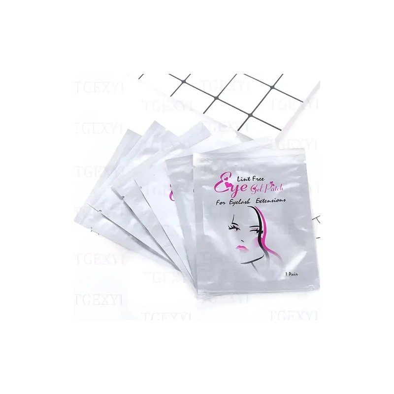 100 Pzs Parches Empaque Hidrogel Para Ojos Pestañas Mink
