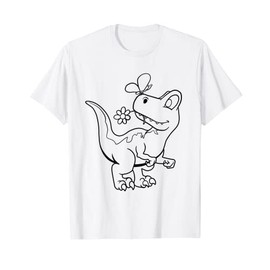 Tyrannosaurus rex T-Rex. Dinosaurs for coloring T-Shirt