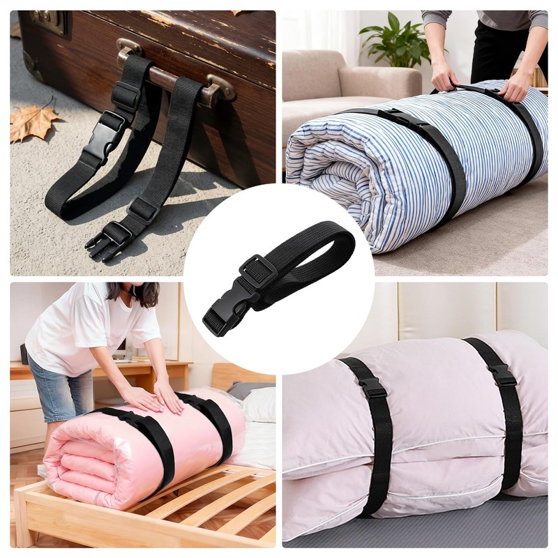 QiaoLiangYao 2 Pcs 59.06'' X 1.26'' Mattress Topper Straps Adjustable