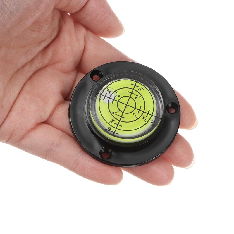 sourcing map High Precision Horizontal Bubble Level 49x12mm Round Bull's-Eye