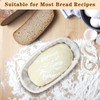 2 Packs 10 inch Oval Banneton Bread Proofing Basket Set,PIOGHAX