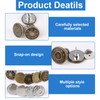 18 Pcs Reusable Jean Buttons pins, Nail-Free Detachable No Tools