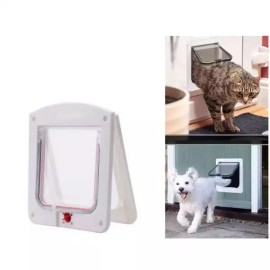 출입문 강아지 방묘문 추천템 고양이 방묘창 펫도어 인기 안전문 [화이트] Recommended Dog Door for Entrance, Cat Door for Room, Popular Safety Gate [White]