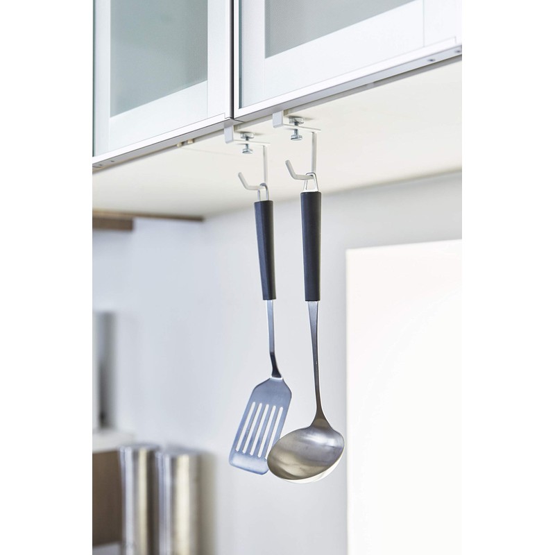 Yamazaki Industries 4723 Under Cabinet Hangers, Set of 2, White,