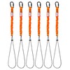 Zeluga 15-482 Tool Lanyard Shock Absorbing with Self-Locking Carabiner, Orange