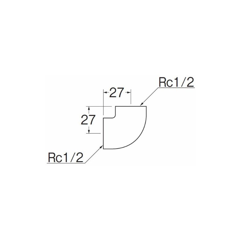 SANEI TS730B-13 Rc1/2 Stainless Steel Elbow Plumbing Parts