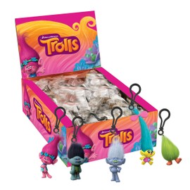 Trolls 67687-24 - 3D PVC Clip 8 cm - Character Assorted