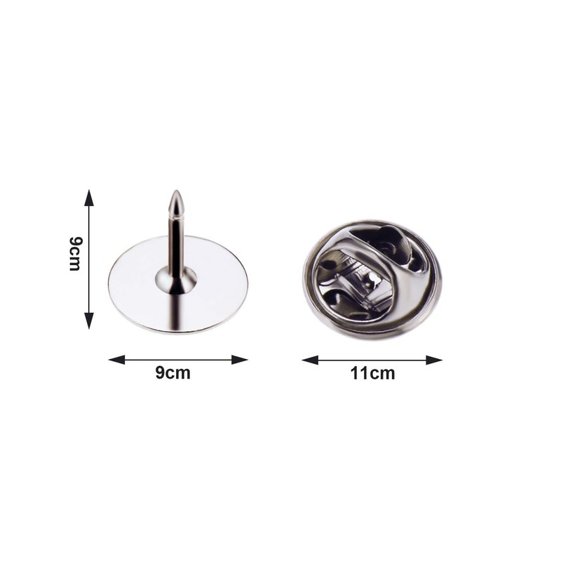 Canomo 50 Pairs Butterfly Clutch Tie Tacks Brass Pin Backs