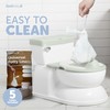 Real Feel 2-in-1 Potty with Wipes Storage, Flushing Sounds &