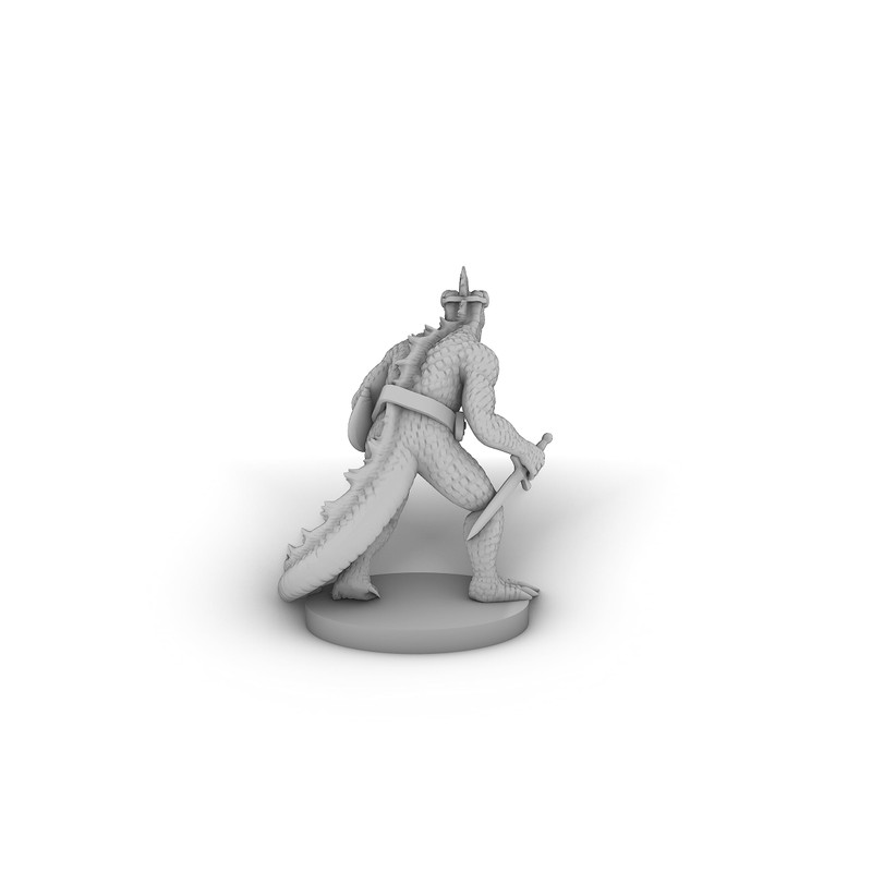 Lizardfolk Rogue Tabletop DND Gaming Miniature