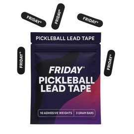 Friday Pickleball Lead Tape, Customize Your Paddle for Stability, 3g Bars, 10 Adhesive Weights