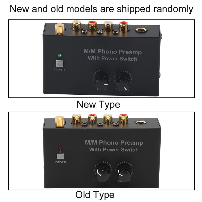 Phono Preamp RCA L R Input Output Level Turntable Volume